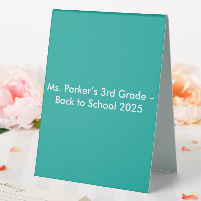 Flat Teal Background – Back-to-School Texture (In SItu (Wedding))
