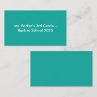 Flat Teal Background – Back-to-School Texture
