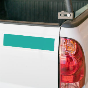 Flat Teal Background Texture  Bumper Sticker