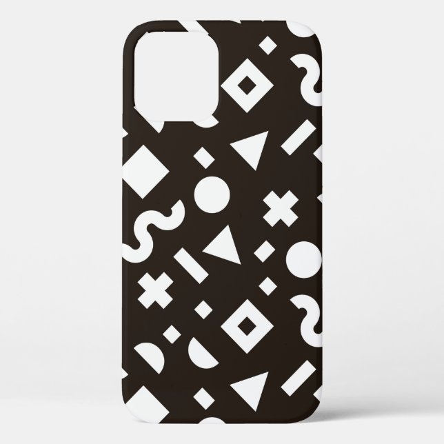 Flat texture of geometric colourful shapes. Monoch Case-Mate iPhone Case (Back)
