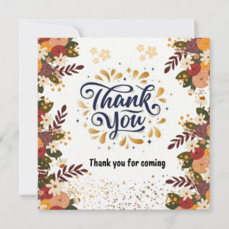 Flat Thank You Card