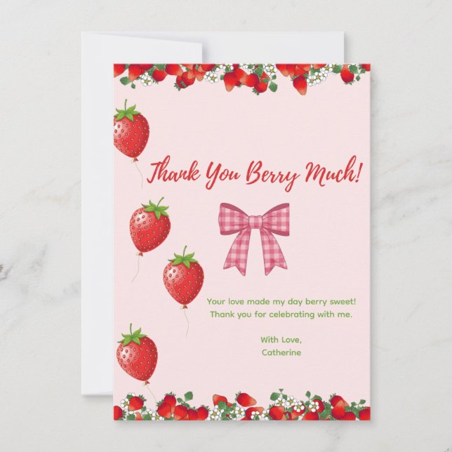 Flat Thank You Card (Front)