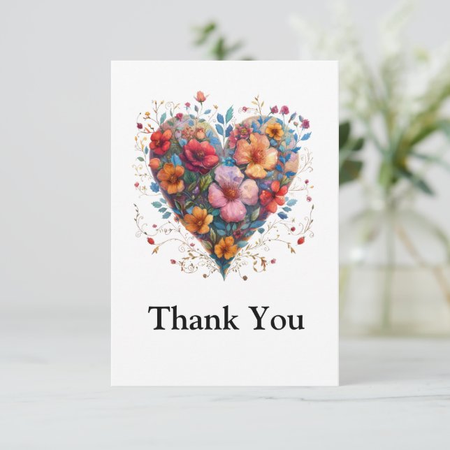 Flat Thank You Card (Standing Front)