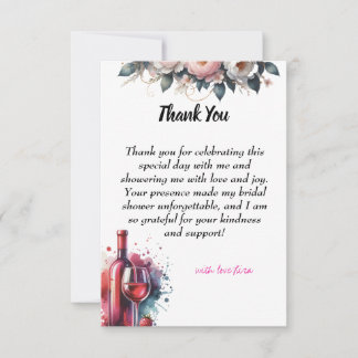 Flat Thank You Card