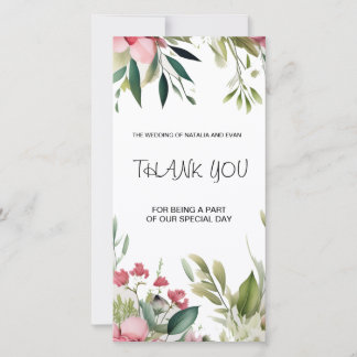 Flat Thank You Card