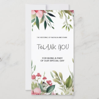 Flat Thank You Card
