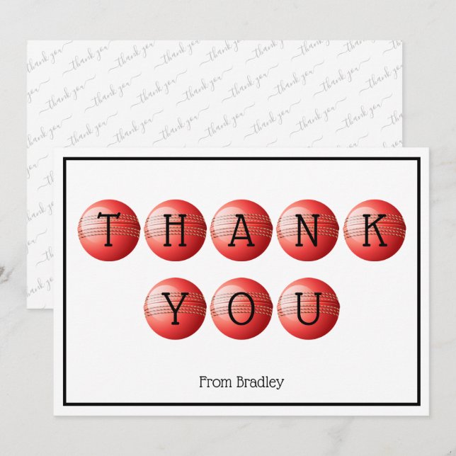 Flat Thank You Card (Front/Back)