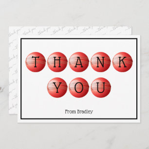 Flat Thank You Card