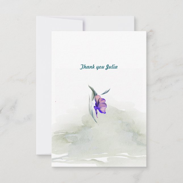 Flat thank you card (Front)