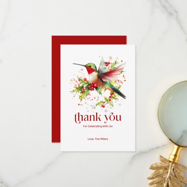 Flat Thank You Card (Front/Back In Situ)