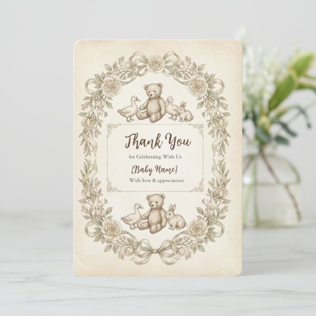 Flat Thank You Card (Standing Front)