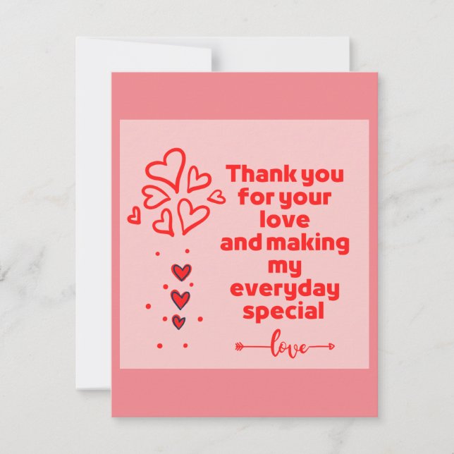 Flat Thank You Card (Front)