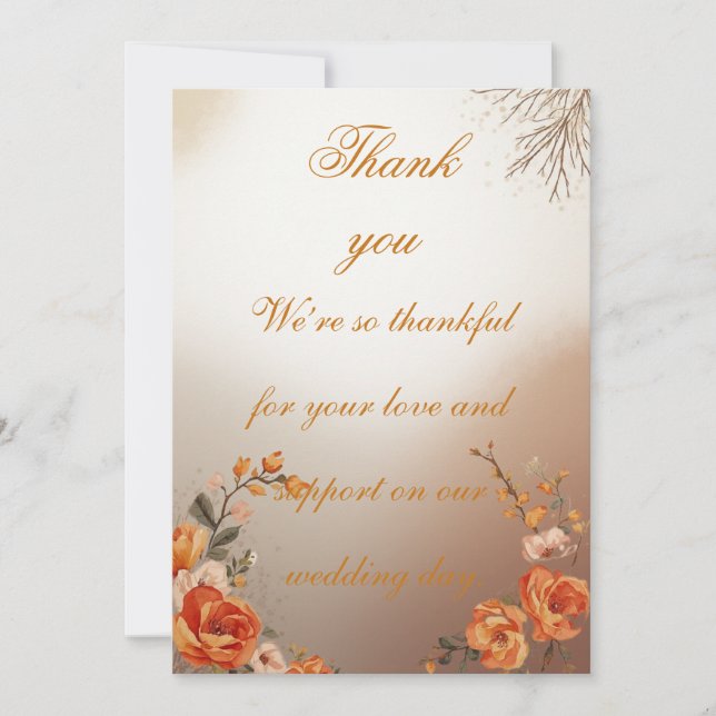 Flat Thank You Card (Front)