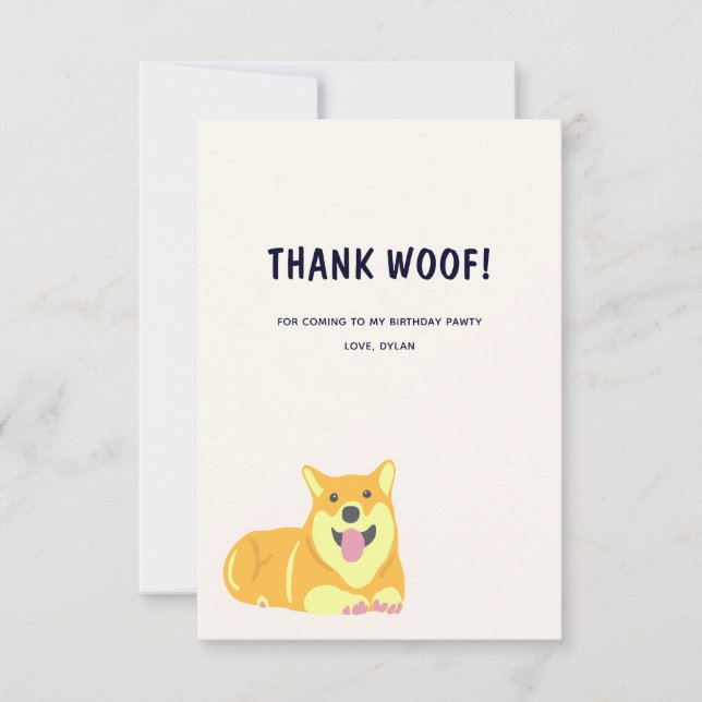 Flat Thank You Card (Front)