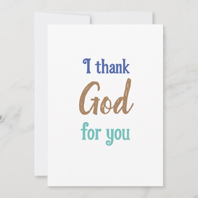 Flat Thank You Card (Front)