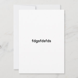 Flat Thank You Card