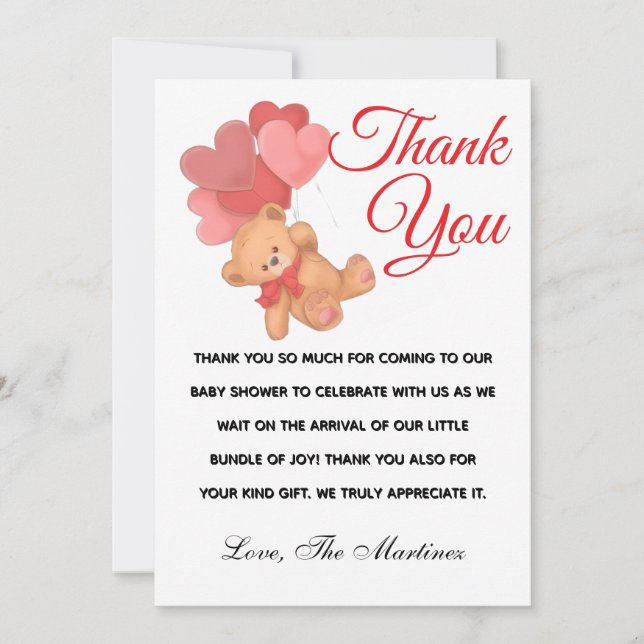 Flat Thank You Card (Front)