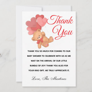 Flat Thank You Card