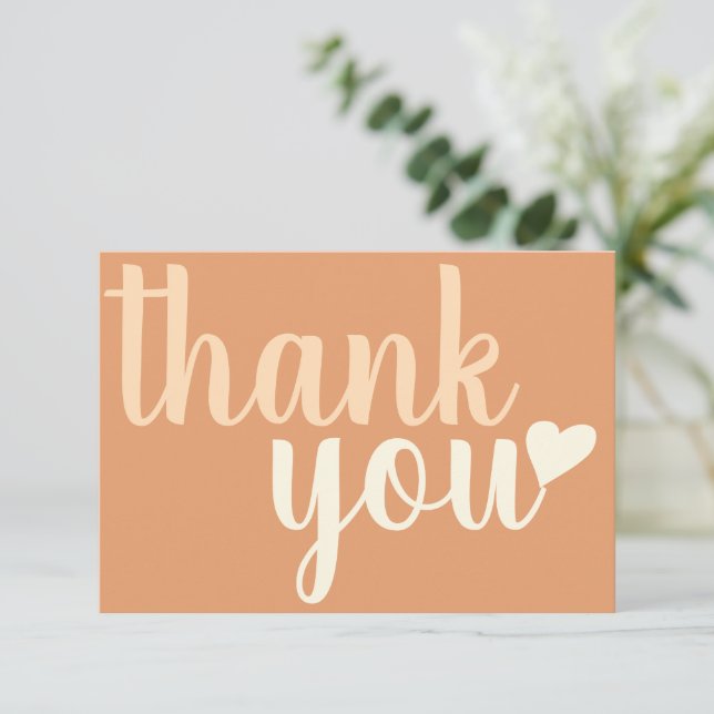 Flat Thank You Card (Standing Front)