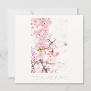 FLAT THANK YOU CARD : CHERRY BLOSSOM BRANCH