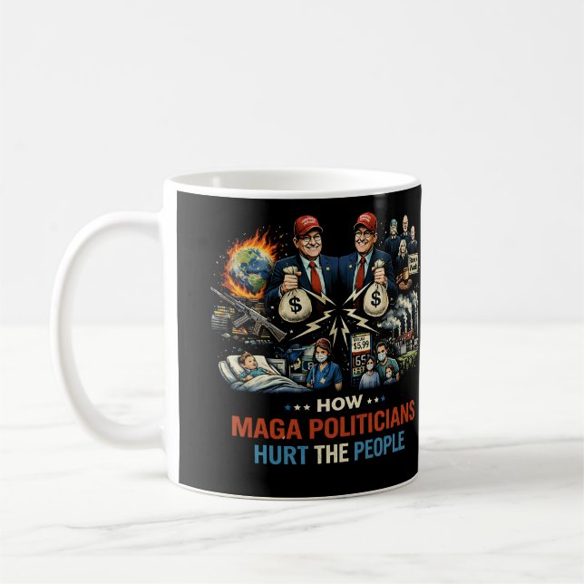 Flat Thank You Card Coffee Mug (Left)