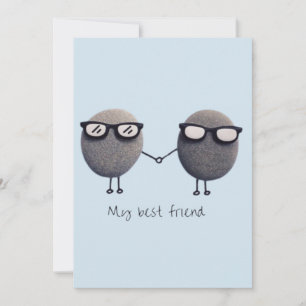 Flat Thank You Card( my best friend) Card