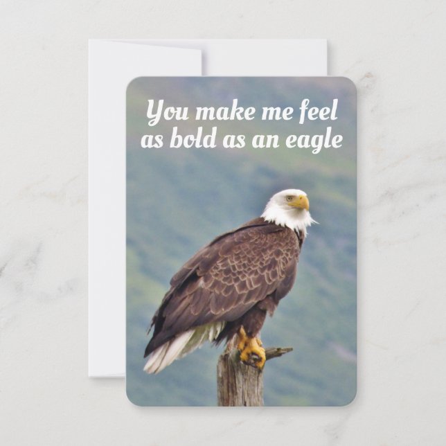 Flat Thank You Card of eagle (Front)