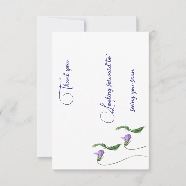 Flat thank you cards  (Front)