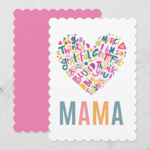 Flat Thank You MAMA Card