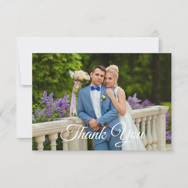 Flat Thank You Note Card (Front)