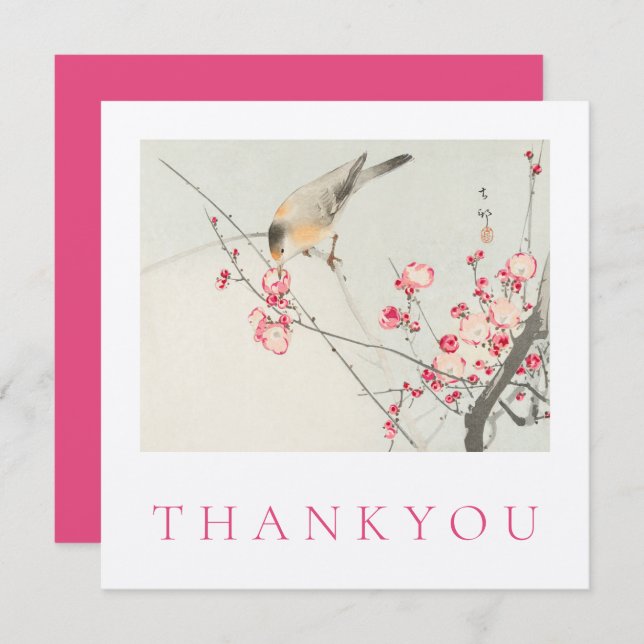 FLAT THANKYOU CARD : OHARA KOSON (Front/Back)