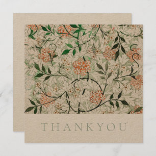 FLAT THANKYOU CARD : WILLIAM MORRIS : JASMINE