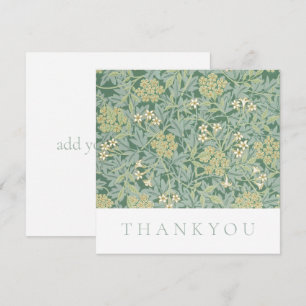 FLAT THANKYOU CARD : WILLIAM MORRIS : JASMINE