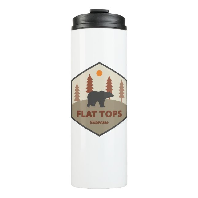 Flat Tops Wilderness Colorado Bear Thermal Tumbler (Front)
