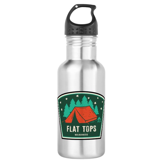Flat Tops Wilderness Colorado Camping 532 Ml Water Bottle (Front)