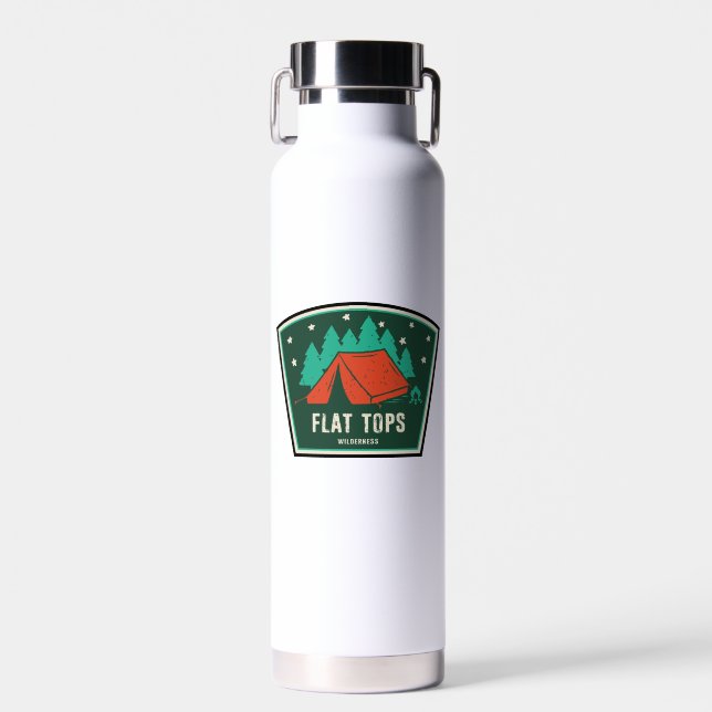 Flat Tops Wilderness Colorado Camping Water Bottle (Front)