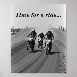 Flat track racing poster