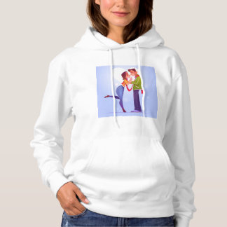 flat-valentine-s-day-couple  hoodie
