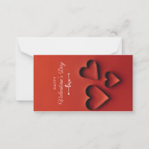 Flat Valentine's Day Card