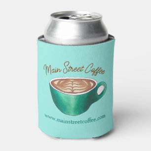 Flat White Latte Cappuccino Coffee Shop House Café Can Cooler
