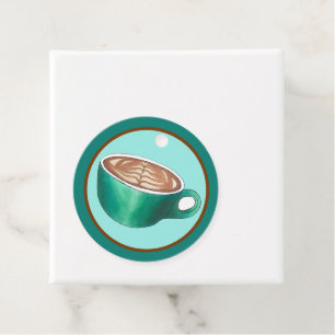 Flat White Latte Cappuccino Coffee Shop House Café Favour Tags