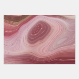 Flat Wrapping Paper 3 Swirled Roses