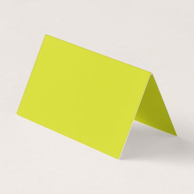 Flat Yellow Background – Back-to-School Texture Business Card (Front)