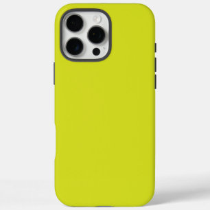 Flat Yellow Background – Back-to-School Texture iPhone 16 Pro Max Case