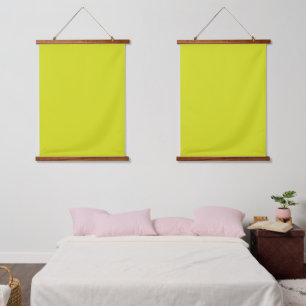 Flat Yellow Background – Back-to-School Texture Hanging Tapestry