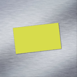 Flat Yellow Background Texture Magnetic Business Card