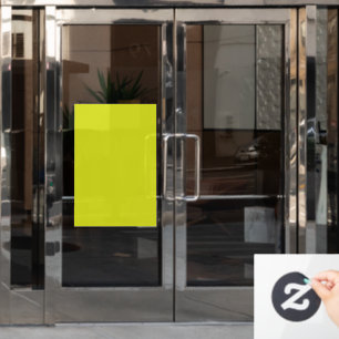 Flat Yellow Background Texture Window Cling