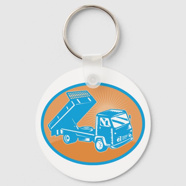 Flatbed Truck Key Ring (Front)