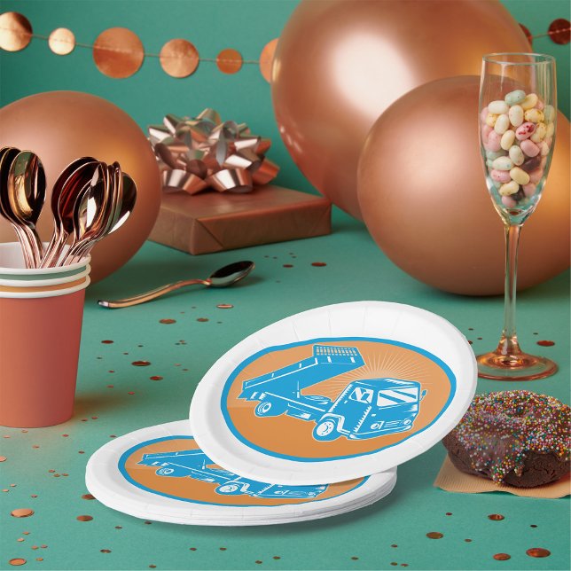 Flatbed Truck Paper Plate (Creator Uploaded)