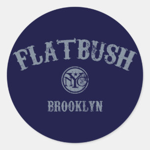 Flatbush Classic Round Sticker